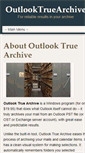 Mobile Screenshot of outlooktruearchive.com